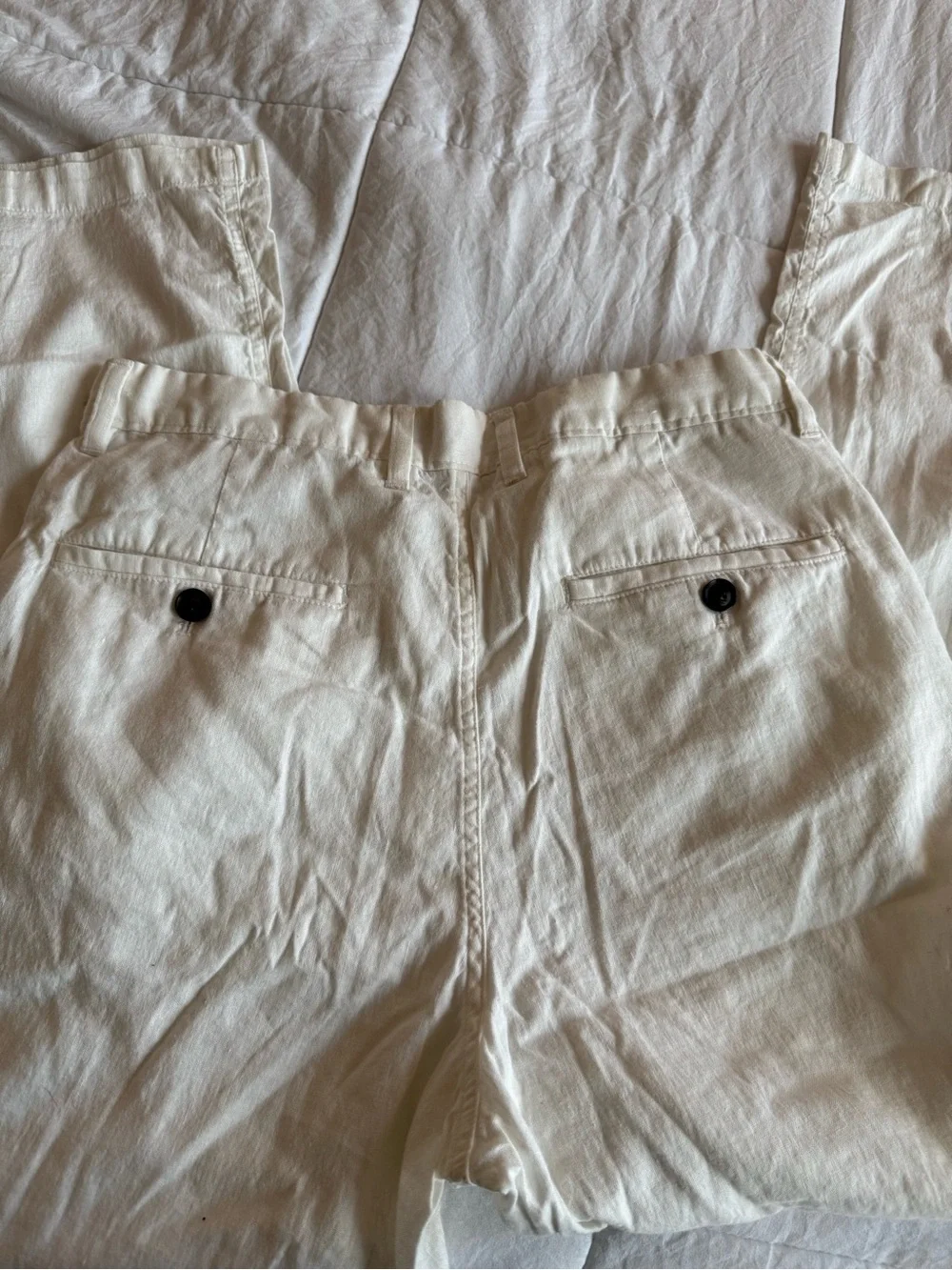H&M Men's Chino Pants - Off-White Cream